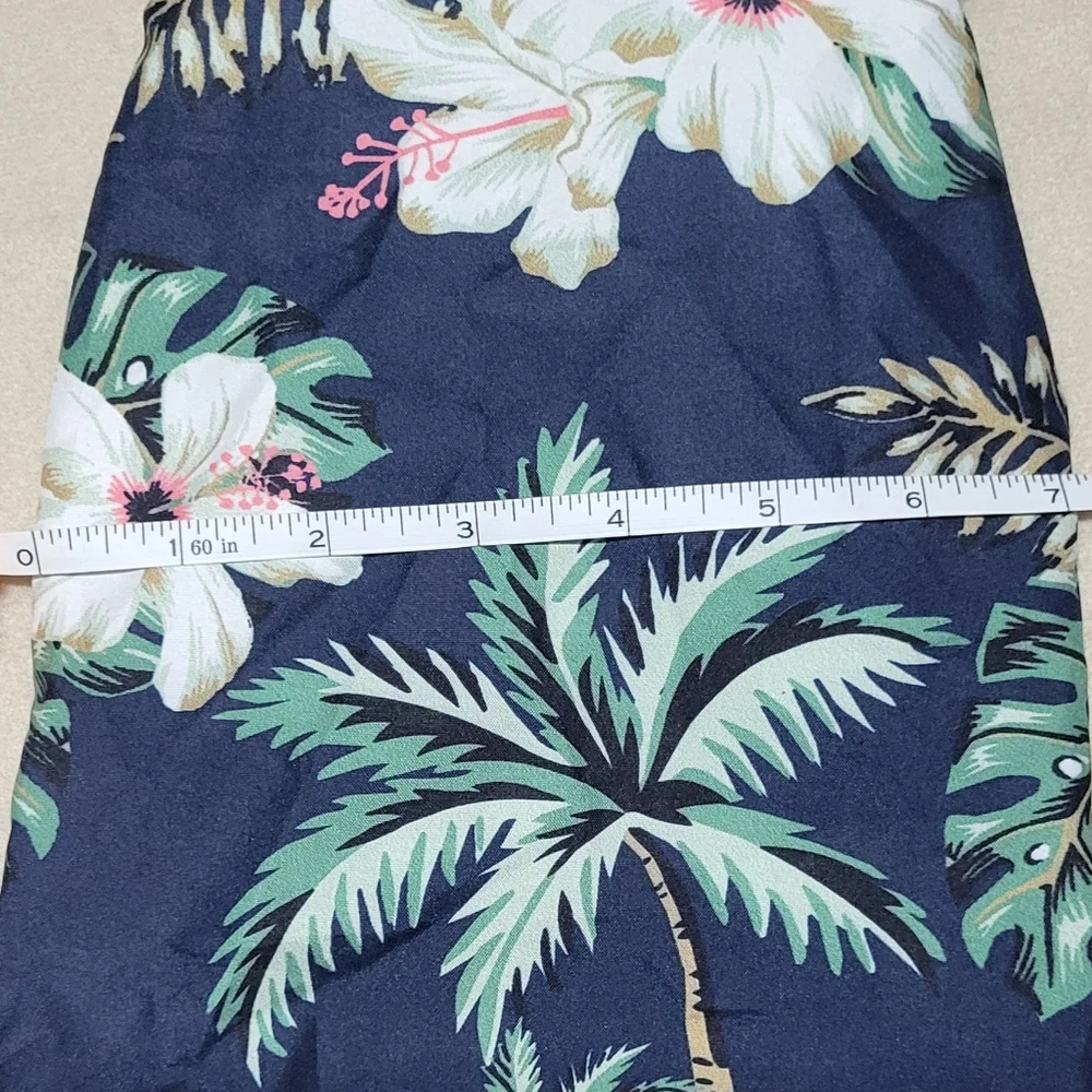 Pet NWOT Blue Floral Print Lightweight Hawaiian Style Shirt Size Medium Dog/Cat